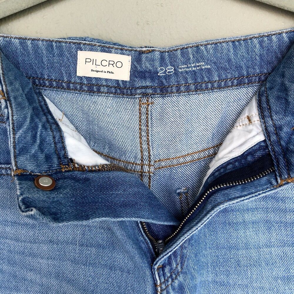 Pilcro Light Blue Denim Jean Shorts - Picture 5 of 16